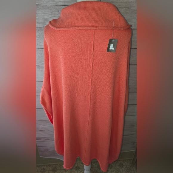 Pure Jill Oversized Knit Cowl Neck Poncho Size M/L - Picture 2 of 6